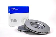 2x DELPHI Brake Discs Front