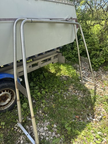 Boat frame radar arch - a,