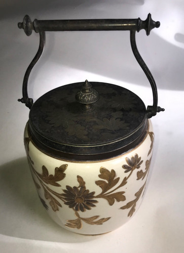 Silver plate ceramic - plate, &