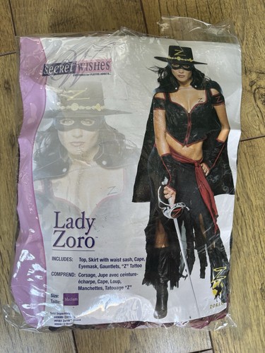 Lady zorro fancy dress costume