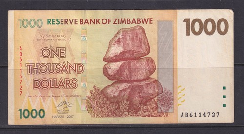 Zimbabwe 2007 1000 - -,