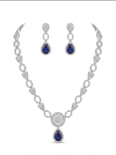 Sapphire blue teardrop - sapphire, pendant