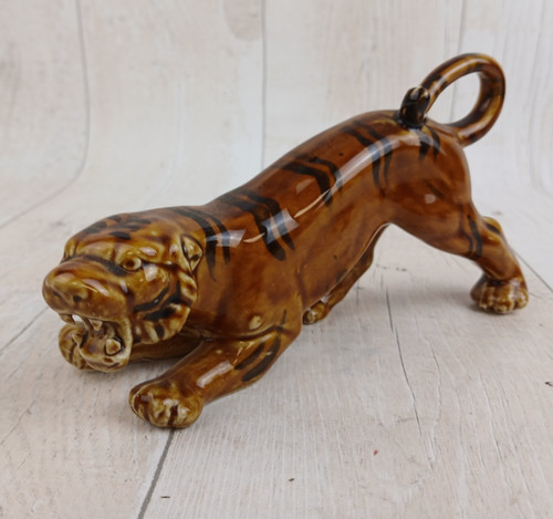 Vintage ceramic tiger - , figurine