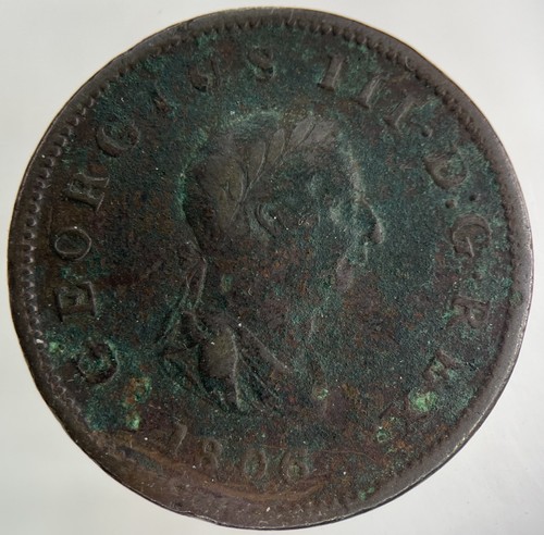 1806 george iii 3rd half - 3rd, half-penny