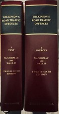 SWEET AND MAXWELL WILKISON'S ROAD TRAFFIC OFFENCES 26TH EDITION