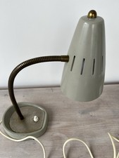 Vintage Grey  Pifco Table Lamp 1960s / 70s Swan Goose Neck Tested & Working
