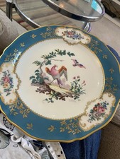 Limoges Royal d,Artois Gold Gilded Cabinet Plate Birds Of Paradise