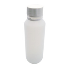 Refillable Bottle 125ml Plastic Screwtop White Container Liquids Gels - 5 PACK
