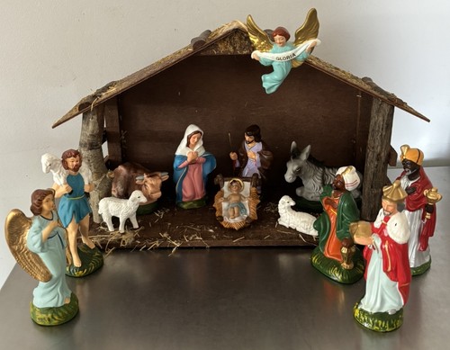 Vntg nativity paper - 13,