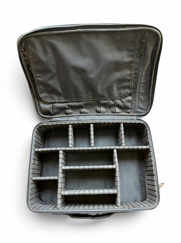 Professional black makeup bag - black,