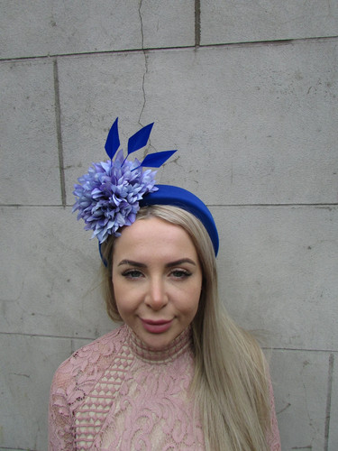 Royal blue fascinator light - royal,