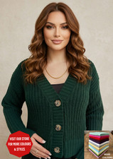 Women's Crop Cardigan (Chunky