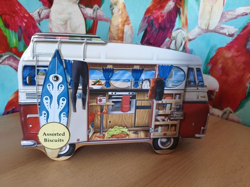 Camper van biscuit tin novelty - biscuit,