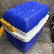 Large Vintage Blue Thermos