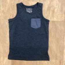 Next Boys Sleeveless Tank Vest Top Blue With Pocket Summer Basics Age 5 Years