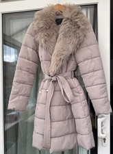 Lipsy Duvet Coat With Fur