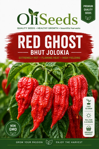 Red bhut jolokia ghost chilli - bhut,