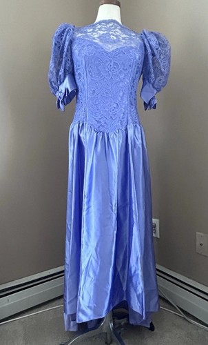 Vintage 80s purple lace - 80s,