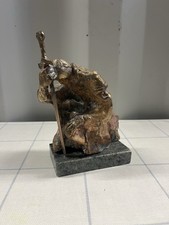 Vintage Bronze Kneeling Knight