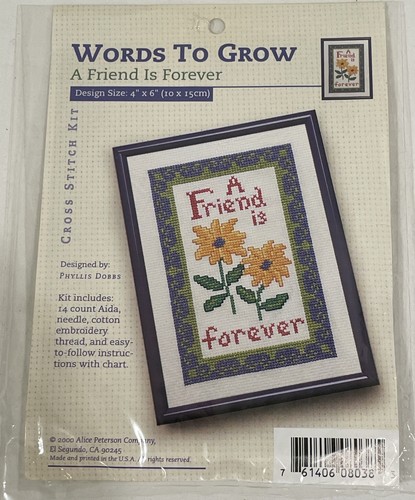 Cross stitch kit friend - cross,