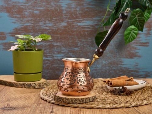 Copper turkish greek coffee - turkish,