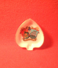 Willow Art Crested china Spade Shaped Pin Dish Emsworth Crest