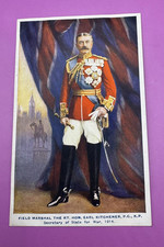 POSTCARD  WWI  FIELD MARSHALL LORD KITCHENER