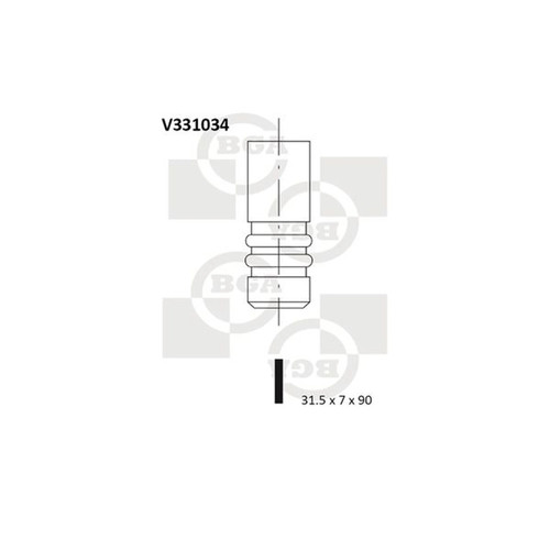 Bga engine exhaust valve - engine,