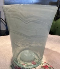 Heavy Mould Blown Sea Green