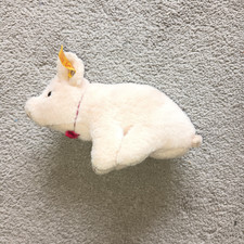 Steiff Pig Piglet With Red Bow