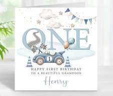 Personalised Birthday Card 1st