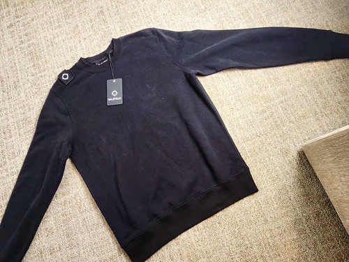 Strum men black crew neck - men's,