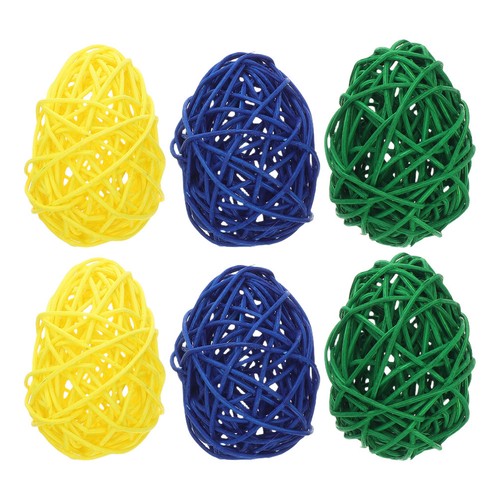 Colorful wicker rattan easter - wicker,