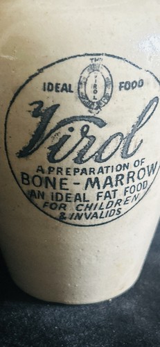 Antique stoneware virol - antique, ‘virol’