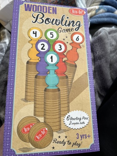 Wooden bowling game - wooden,