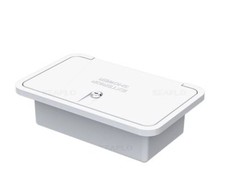 WHITE EXTERNAL LOCKING SHOWER