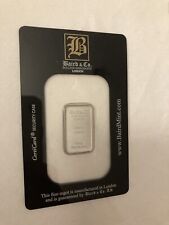 Rhodium Tenth Ounce Baird Mint Bar Sealed in Assay Card 999.0 Fine OPEN TO OFFER