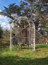 Wrought Iron solid Victorian Arbour / Gazebo