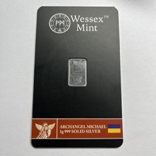 Wessex Mint 1g Silver Bar In