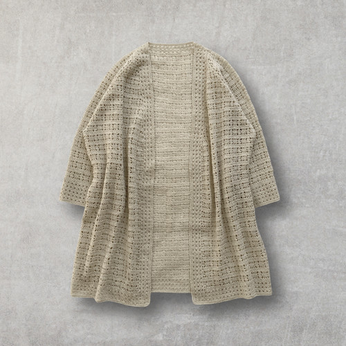 Crochet open front summer knit - summer,