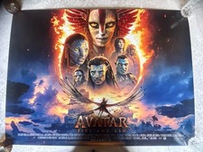 Avatar Fire Ash Cinema Quad Poster 30 X4 Double-Sided Original Mint Condition