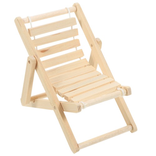 Wooden mini beach chair model - chair,