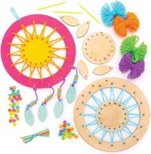 Baker Ross AW601 Wooden Dream Catcher Kit, Dreamcatchers for Kids to Make, Pers