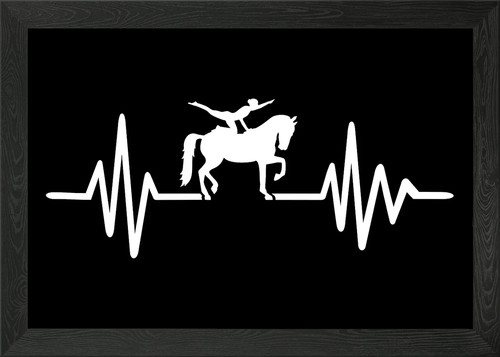 Horse vaulting framed wall art - vaulting,