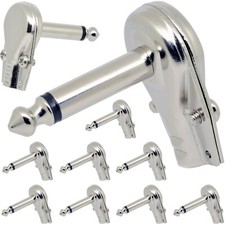 10x Pancake Mono Jack Plugs