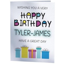 Happy Birthday Tyler-james - Birthday Card For Tyler-james