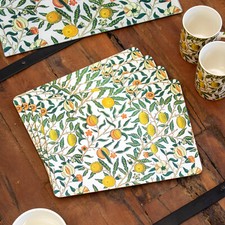 Set Of 4 William Morris Fruits