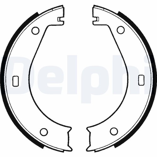 Brake shoe set parking - brake,