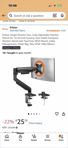 Ergear single monitor - ergear,