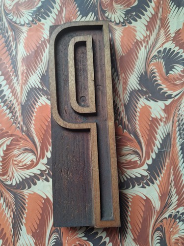 Large wooden letterpress - wooden,